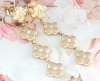 gold earrings made of stainless steel