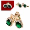 exclusive swarovski gold-plated earrings