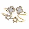 gold plated earrings with exclusive cubic zirconia
