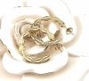 gold earrings made of stainless steel