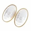 gold earrings made of stainless steel