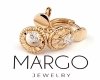 gold plated earrings with exclusive cubic zirconia