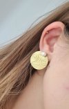 gold earrings made of stainless steel