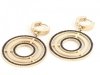 gold earrings made of stainless steel