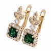 exclusive swarovski gold-plated earrings