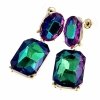 gold plated earrings with exclusive cubic zirconia