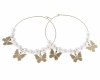 gold earrings made of stainless steel