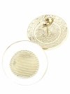 gold earrings made of stainless steel