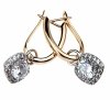 exclusive swarovski gold-plated earrings