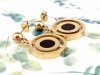 gold earrings made of stainless steel