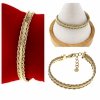 BRACELET GOLD CELEBRITY STAINLESS STEEL