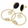 gold earrings made of stainless steel