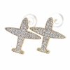 gold plated earrings with exclusive cubic zirconia