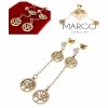 gold earrings made of stainless steel