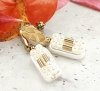 gold earrings made of stainless steel