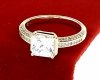 gold ring 18,60mm. gold-plated engagement xuping