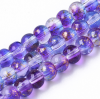 Glass beads faceted strands