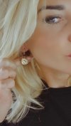 gold earrings made of stainless steel