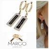 gold earrings made of stainless steel