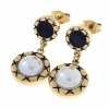 gold earrings made of stainless steel