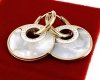 gold earrings made of stainless steel