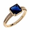 gold ring 18,60mm. gold-plated engagement xuping