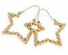 gold earrings made of stainless steel