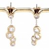 gold earrings made of stainless steel