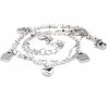 BRACELET, SILVER CELEBRITY STAINLESS STEEL
