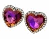 gold plated earrings with exclusive cubic zirconia