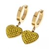 gold earrings made of stainless steel