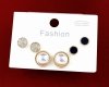 gold plated earrings with exclusive cubic zirconia