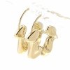 gold earrings made of stainless steel