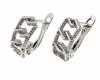 gold plated earrings with exclusive cubic zirconia