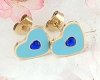 gold earrings made of stainless steel
