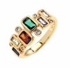 gold ring 18,60mm. gold-plated engagement xuping