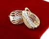 exclusive swarovski gold-plated earrings