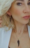 gold earrings made of stainless steel