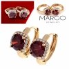 exclusive swarovski gold-plated earrings