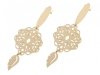 gold earrings made of stainless steel