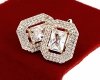 exclusive swarovski gold-plated earrings