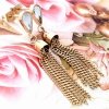 gold earrings made of stainless steel