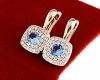 exclusive swarovski gold-plated earrings