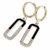 gold earrings made of stainless steel