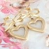 gold earrings made of stainless steel