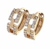 exclusive swarovski gold-plated earrings