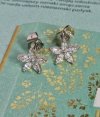 gold plated earrings with exclusive cubic zirconia