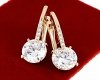 exclusive swarovski gold-plated earrings