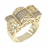 gold ring 18,60mm. gold-plated engagement xuping