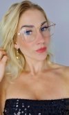 gold earrings made of stainless steel